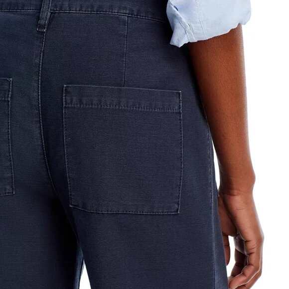 FRAME The 70s Patch Pocket Crop Pants | Navy | NWT | Size 23 | Washed Navy - Picture 5 of 7
